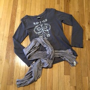 Balance Collection long sleeve T with/ Dansko yoga wrap